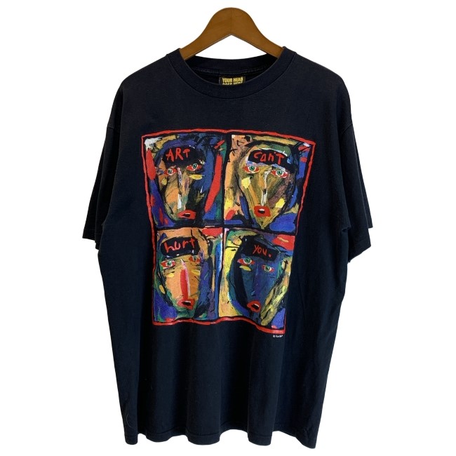 【中古】　YOUR HEAD GOES HERE　Tシャツ　90s vintage　90年代　OLD　(c)Fred Babb 　半袖　トップス　クルーネック　プリント　フレッドバブ　オーバーサイズ　USA製　古着　/7309｜KINJIusedclothing 13,706円