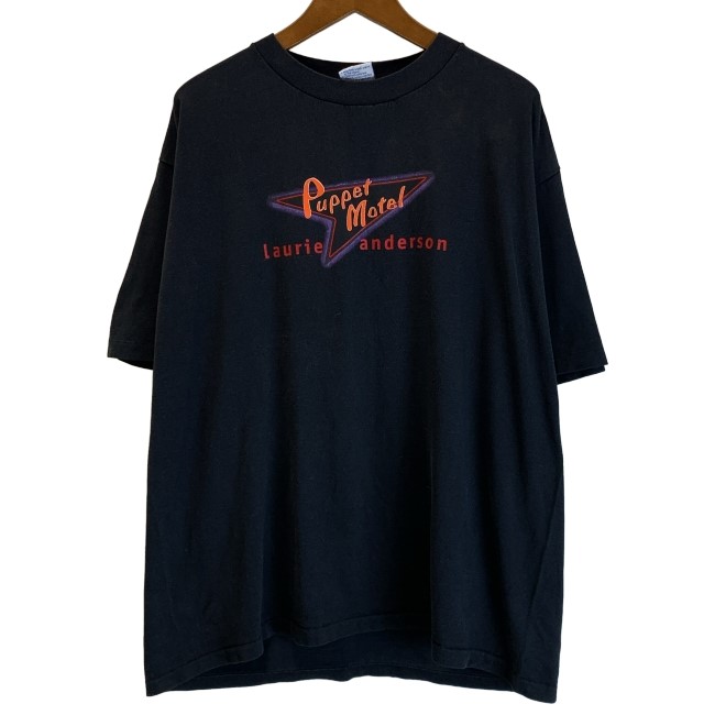 【中古】 All Sport プルオーバー 90s vintage 90年月日 OLD 半袖 トップス 労働者の一団素っ首 刷り上げる ローリーアンダーソン 厚地の外套大きさ USA製 古着 /7309