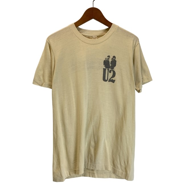 【中古】　SCREEN STARS　U2　バンT　80s vintage　80年代　OLD　Tシャツ　半袖　トップス　クルーネック　プリント　USA製　古着　/7309｜KINJIusedclothing