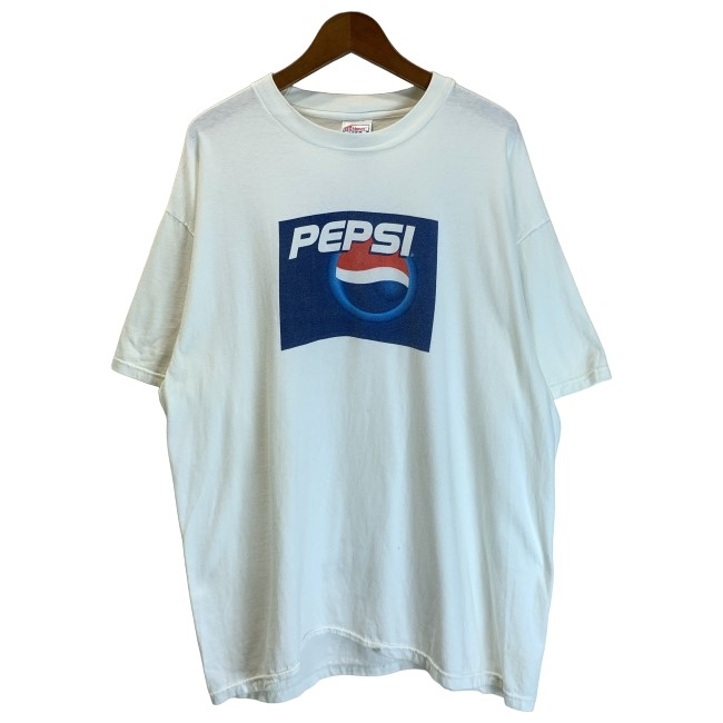 【中古】 Hanes ティーシャツ 半袖 トップス 労働者の一団のど首 刷り上げる Pepsi 会社企業ロゴタイプ 大層らしい大いさ USA製 古着 /7300 メンズファッション-トップス