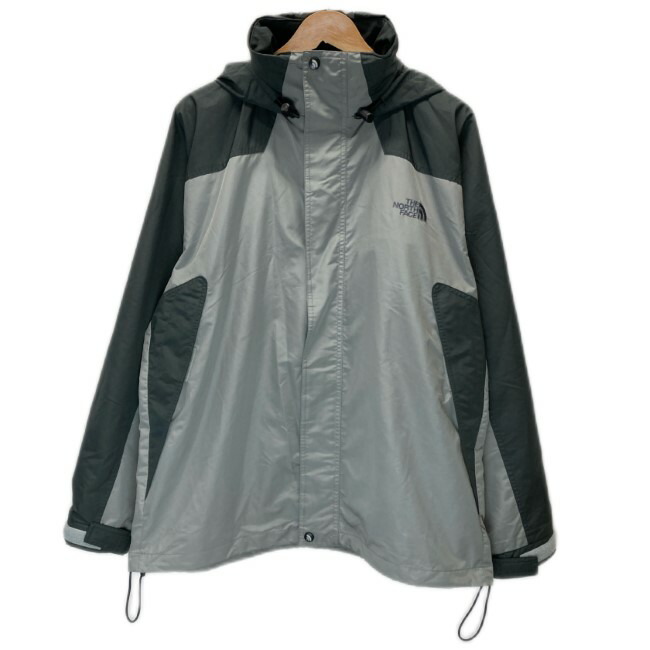 【中古】 THE NORTH FACE アウトドアパーカー 貝殼パーカー ボンネット納める フードアジャスター フルジップ 袖ベルクロ ジッパー衣嚢 無地 アウトドア 古着 /1151