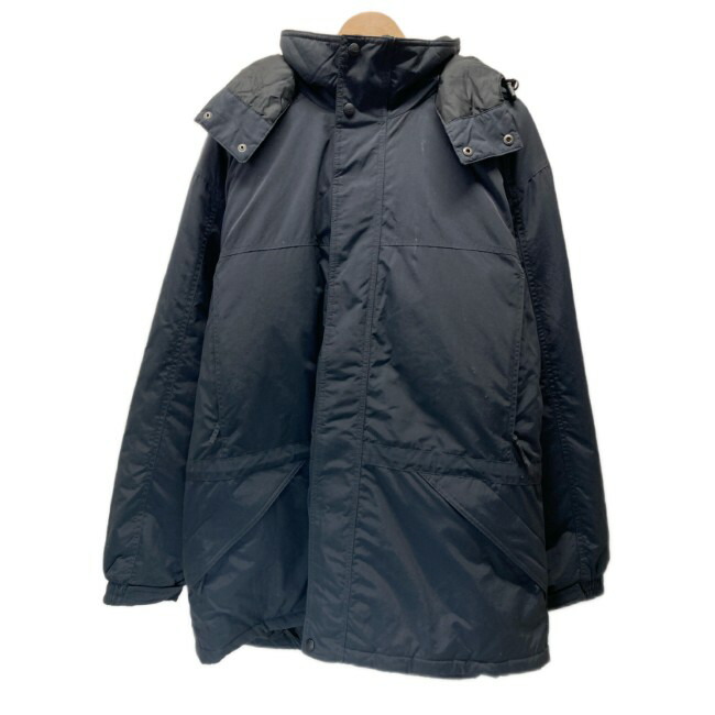 【中古】 L.L.Bean ナイロンジャンパー マウンテンパーカー アウター フード フルジップ 無地 ジップポケット オーバーサイズ アウトドア 古着 /1152