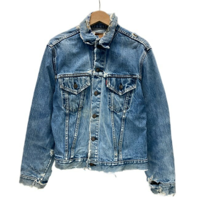 【中古】　Levi's　デニムジャケット　70's vintage　刻印529　Gジャン　アウター　無地　赤タブ　ビッグE　アメカジ　古着　/1591