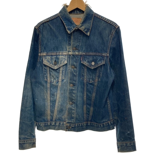 【中古】 Levi\u0027s ジーンズ上衣 3rd 70s vintage 70年月日 OLD Gジャン トラッカージャケット USA製 アメカジ 古着 /1591