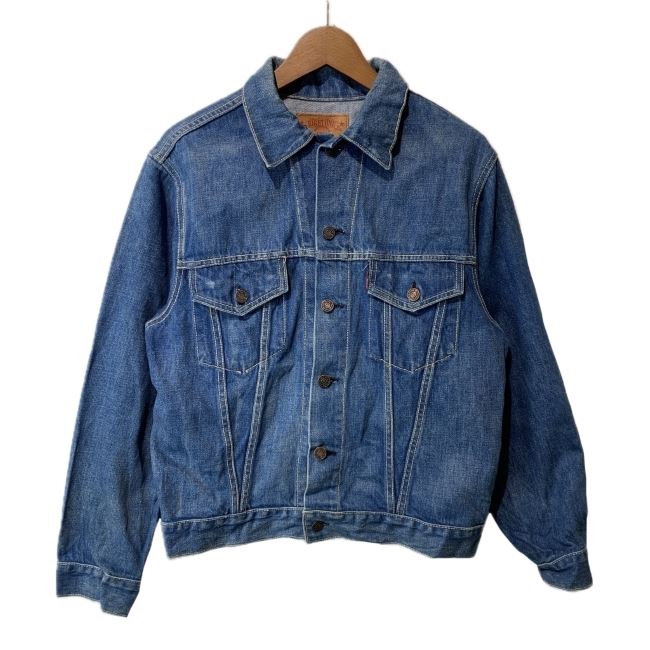 【中古】　BIG STONE　デニムジャケット　70's vintage　Gジャン　アウター　無地　フロントポケット　古着　/0134