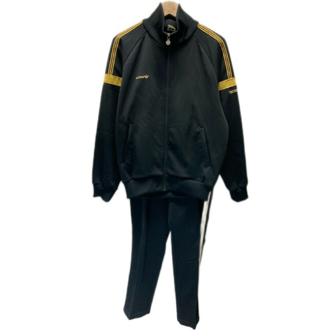 【中古】 adidas ジャージセットアップ 80s vintage 80年月日 貨物自動車上衣 貨物自動車ズボン下 上下仕掛ける 貨物自動車生産ライン 酉の方角天然ゴム ワンポイント ブランド名ロゴタイプ トレフォイル 縫い デサント製 TAD-9T 日本製 運動競技 古着 /2001