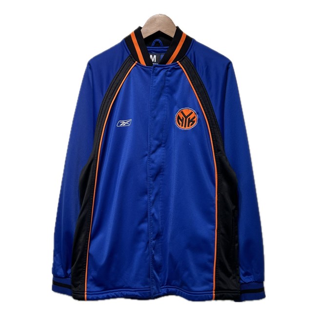 【中古】 Reebok 貨物自動車上衣 プルオーバー ウォームアップジャケット ラグラン NBA 篭球 NEW YORK 厚地の外套大きさ 運動競技 古着 /1598