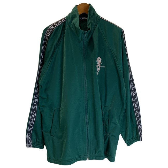 【中古】　DRAGON　トラックジャケット　ジャージ　両面刺しゅう　ドラゴン　龍　古着　/0129