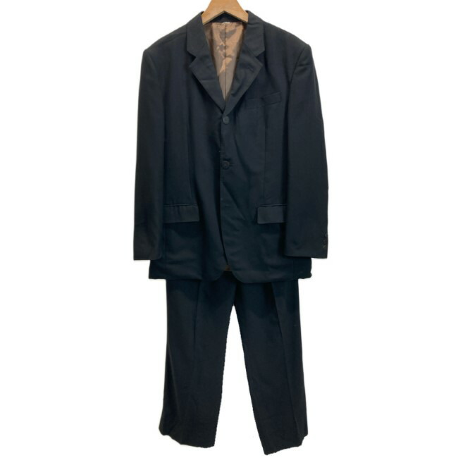 【中古】 Jean Paul GAULTIER HOMME 背広セットアップ テーラードジャケット スラックス シングル名取り草 無地 No.560-5 日本製 古着 /1156