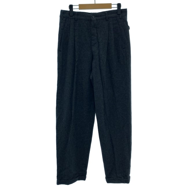 【中古】 COMME des GARCONS HOMME スラックス 羊毛ズボン下 ジップフライ 無地 日本製 家庭内 古着 /1156