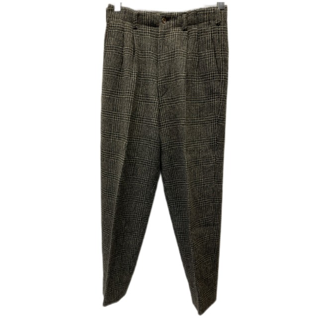 【中古】 COMME des GARCONS HOMME スラックス 80s vintage 80年月日 羊毛ズボン下 ボトムス 読み合わせる ジップフライ ツータック AD1989 日本製 家庭内 古着 /1156