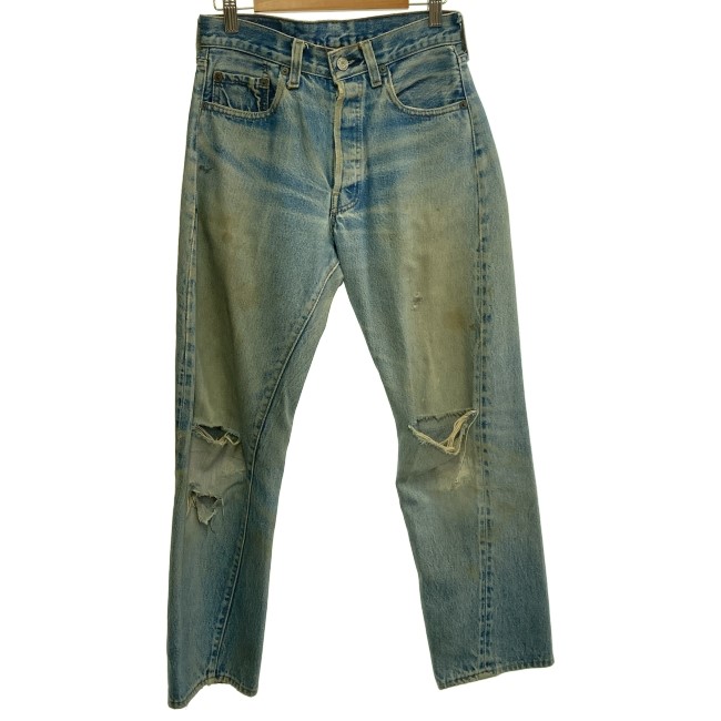 【中古】 Levi\u0027s ジーンズズボン下 80s vintage 80年月日 OLD 目じるし524 G食麺麭 デニム 名取り草飛球 無地 USA製 アメカジ 古着 /1018