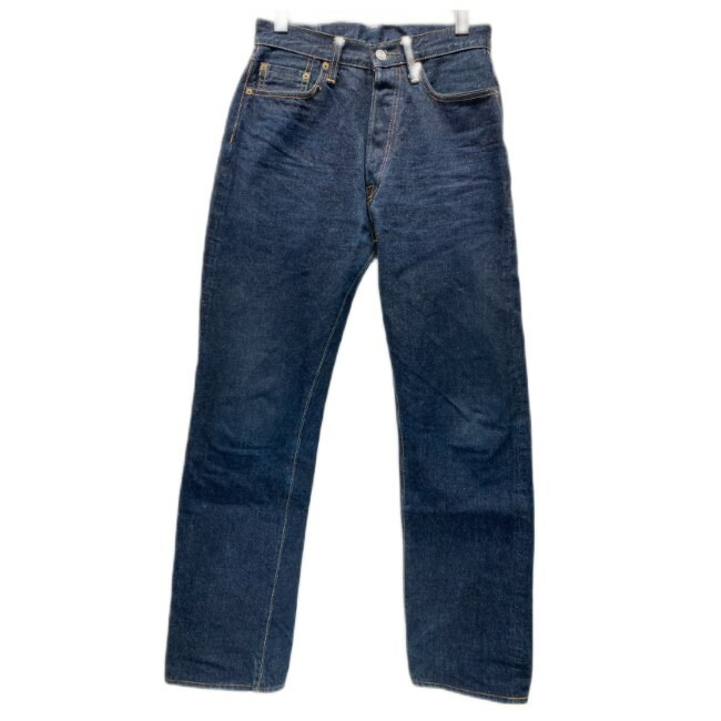 【中古】 DENIME ジーンズズボン下 G食麺麭 ジーパン ボトムス 無地 名取り草飛球 赤耳 革継ぎ切れ 日本製 アメカジ 古着 /1583