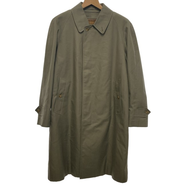 【中古】　Burberrys　ステンカラーコート　ロングコート　ロング丈　無地　シングルボタン　古着　/4390｜KINJIusedclothing