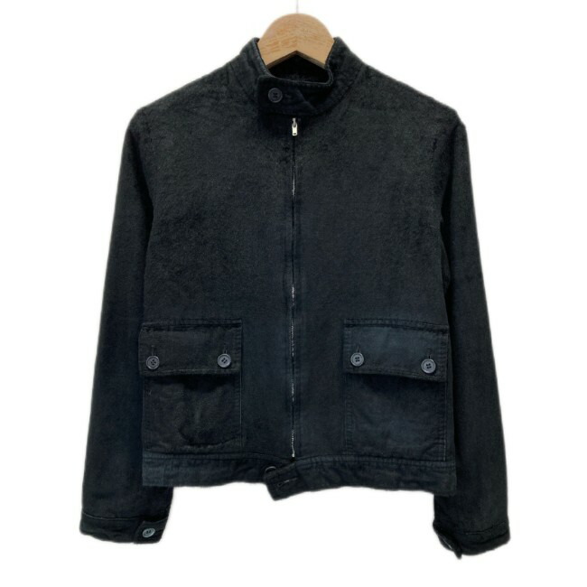 【中古】　tricot COMME des GARCONS　スポーツジャケット　ブルゾン　アウター　レーヨン　ハイネック　フルジップ　無地　フロントポケット　AD2003　日本製　ドメスティック　古着　/2497｜KINJIusedclothing