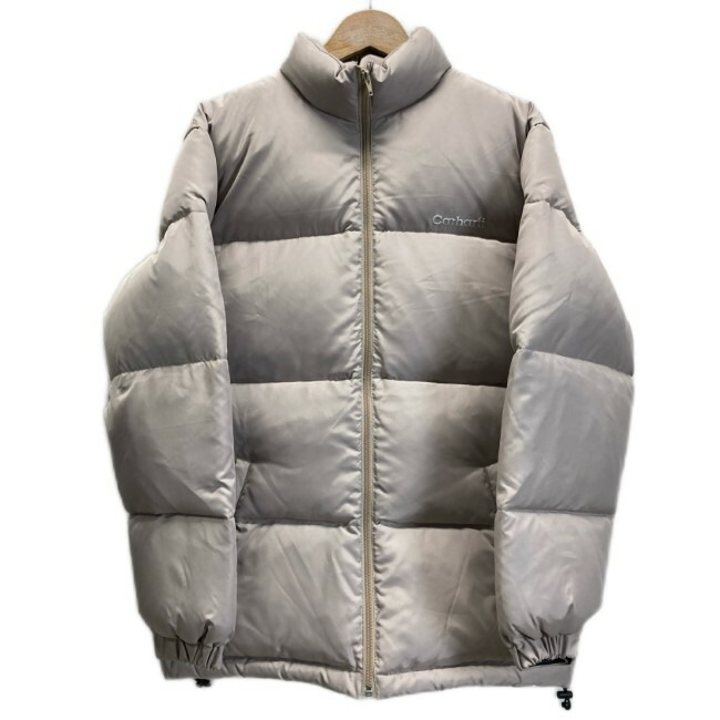 【中古】　Carhartt　ダウンジャンパー　アウター　ハイネック　フルジップ　ワンポイント　ブランドロゴ　刺しゅう　No.05011-16　アメカジ　古着　/0140｜KINJIusedclothing