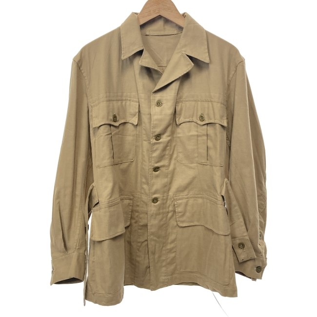 【中古】　F.FRYER&CO LTD　サファリジャケット　50s vintage　50年代　OLD　フルボタン　胸ポケット　古着　/4393｜KINJIusedclothing
