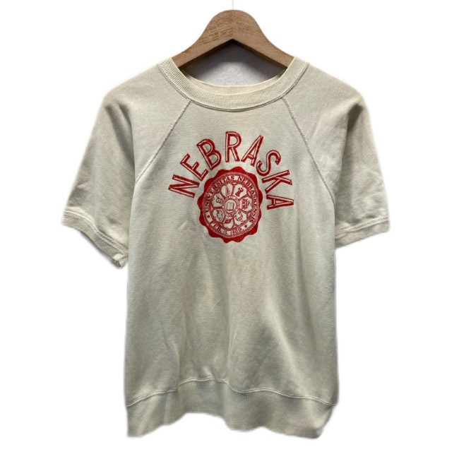【中古】 汗水 60\u0027s vintage 半袖 調教師 労働者の一団のど首 裏起毛 ガレッジ 刷り上げる NEBRASKA ネブラスカ州州 アメカジ 古着 /1591