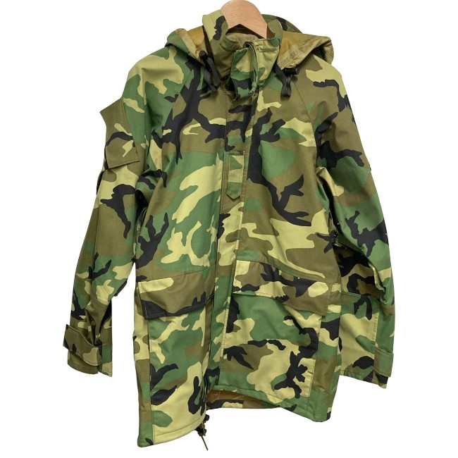 【中古】 CONTRACTOR TENNESSEE APPAREL CORP ミリタリージャケット 90s vintage 90年代 OLD フード フルジップ カモフラ 迷彩 古着 /0133|KINJIusedclothing
