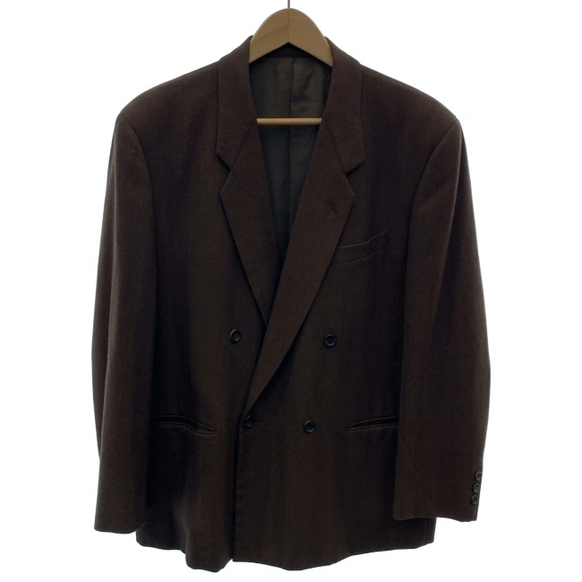【中古】　COMME des GARCONS HOMME PLUS　テーラードジャケット　90s vintage　90年代　OLD　AD1990　ウールジャケット　シングルボタン　無地　日本製　ドメスティック　古着　/1156｜KINJIusedclothing