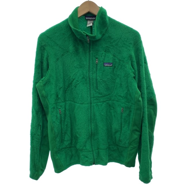 【中古】 Patagonia フリース 上衣 ハイネック フルジップ 無地 姿勢衣嚢 USA製 アウトドア 古着 /1152
