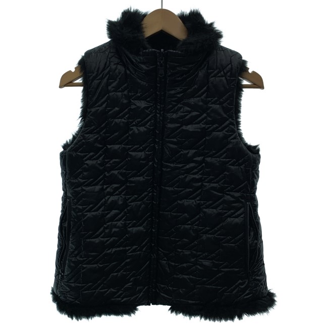 【中古】 MARC BY MARC JACOBS 中綿より良い キルティング フェイクファー フルジップ 無地 Y2K 古着 /2497