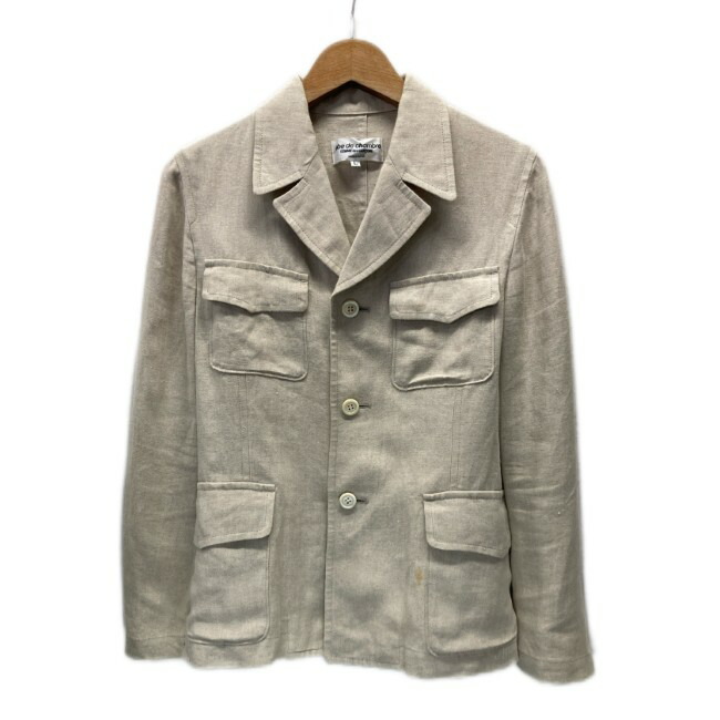 【中古】 robe de chambre COMME des GARCONS テーラードジャケット リネンジャケット アウター 無地 フロントポケット AD2001 日本製 ドメスティック 古着 /2496|KINJIusedclothing