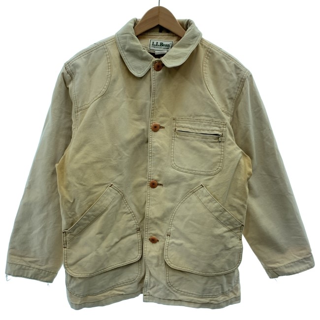【中古】 L.L.Bean ハンティングジャケット 70s vintage 70年代 OLD 襟コーデュロイ 無地 フロントポケット USA製 アウトドア 古着 /2002|KINJIusedclothing