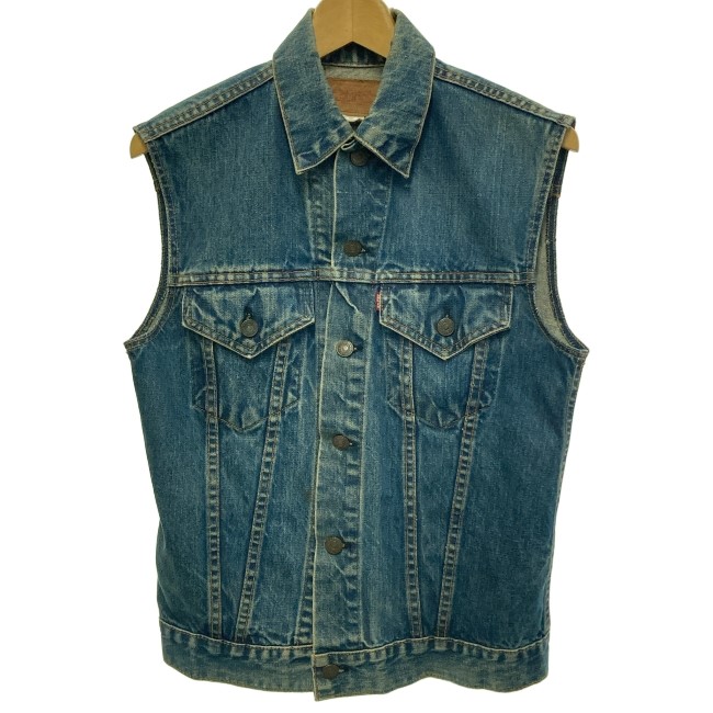 【中古】 Levi ベスト 70s vintage 70年代 OLD レイヤード 赤タブ ビッグE USA製 アメカジ 古着 /1591