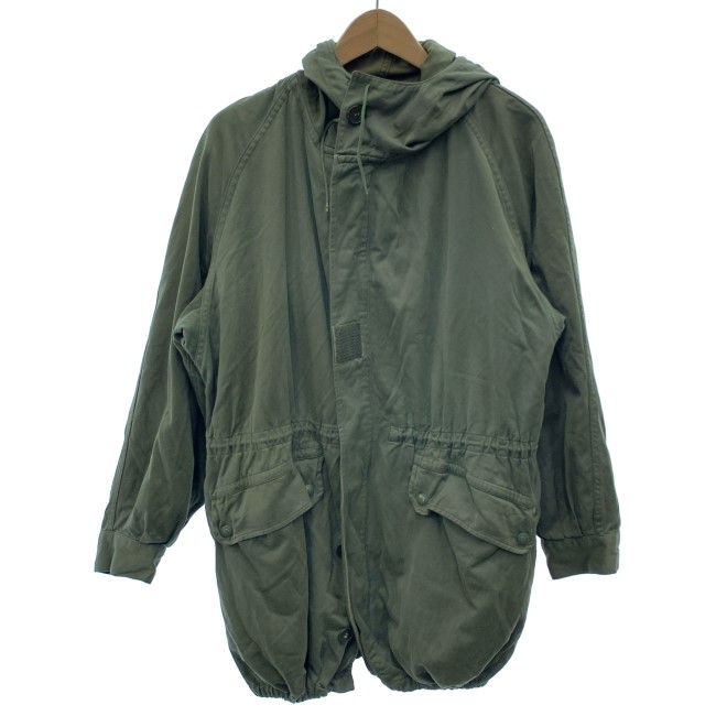 【中古】 J. VEYRIER モッズコート 80s vintage 80日にち OLD M-51 ボンネット フルジップ 無地 ミリタリー 古着 /0147 コート・ジャケット-メンズファッション