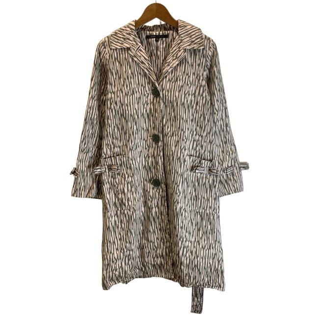 【中古】　MARC JACOBS　トレンチコート　ロングコート　ロング丈　総柄　古着　/2496｜KINJIusedclothing