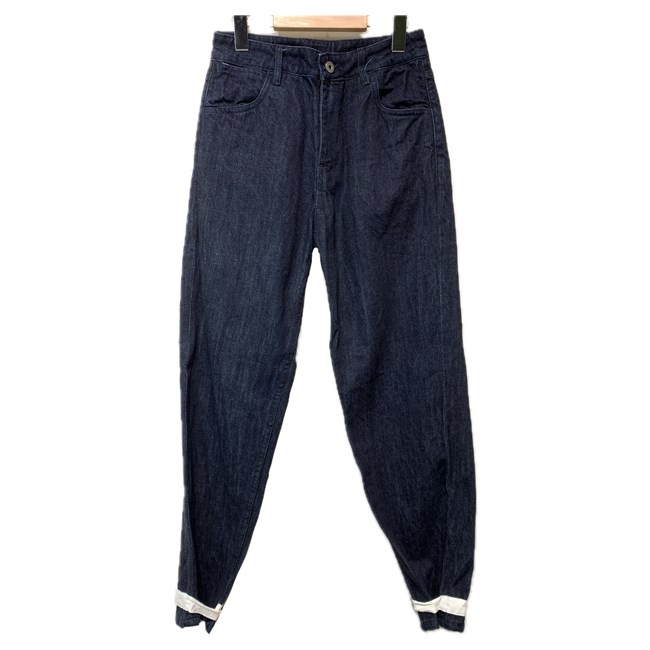 【中古】 JILSANDER+ ジーンズズボン下 G食麺麭 デニム ジップフライ 無地 テーパード 2019-20年AW 日本製 家庭的 古着 /2496