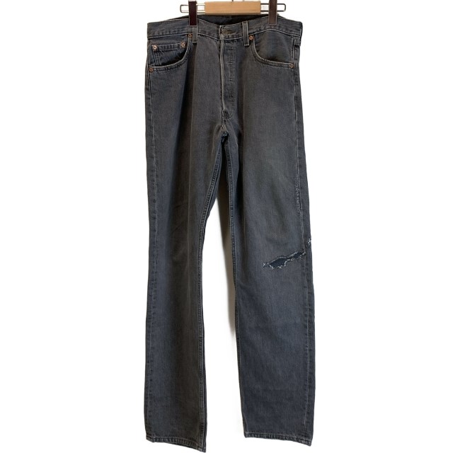 【中古】　Levi's　デニムパンツ　00s vintage　00年代　OLD　501　刻印553　ボタンフライ　無地　カラーデニム　USA製　アメカジ　古着　/1051｜KINJIusedclothing 8,301円