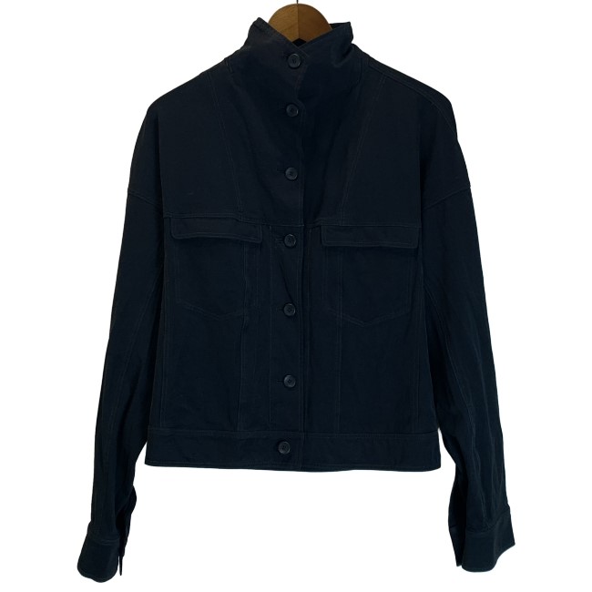 【中古】 ISSEY MIYAKE 上衣 アウター 無地 胸隠し 日本製 家庭的 古着 /2496