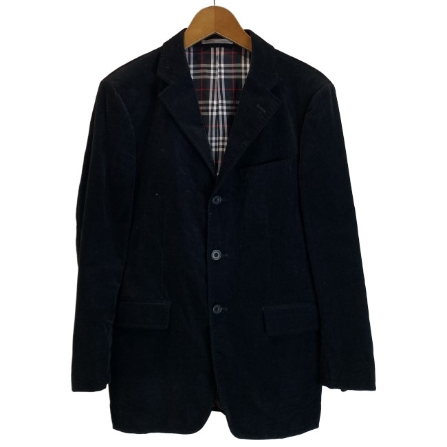 【中古】　BURBERRY　コーデュロイジャケット　テーラードジャケット　シングルボタン　無地　細畝　古着　/1156｜KINJIusedclothing