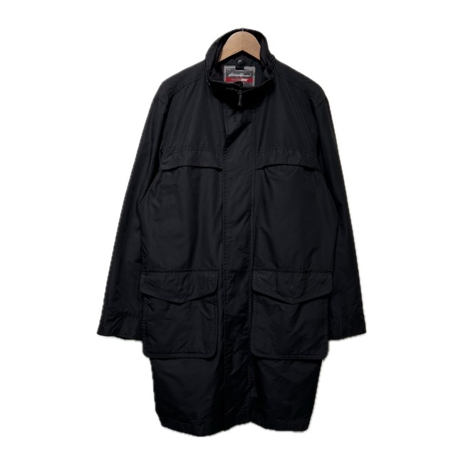 【中古】 Eddie Bauer ナイロン前掛け アウター 3WAY 二分の一厚地の外套 無地 ワンポイント ブランド名ロゴタイプ 縫い WEATHEREDGE 古着 /0136