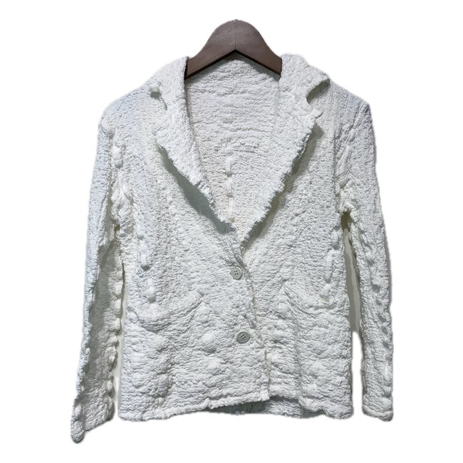 【中古】 ISSEY MIYAKE me テーラードジャケット アウター 綿織物 無地 縮絨シワ産業 3D出どころ MI55-FD111-01 日本製 家庭内 古着 /2496