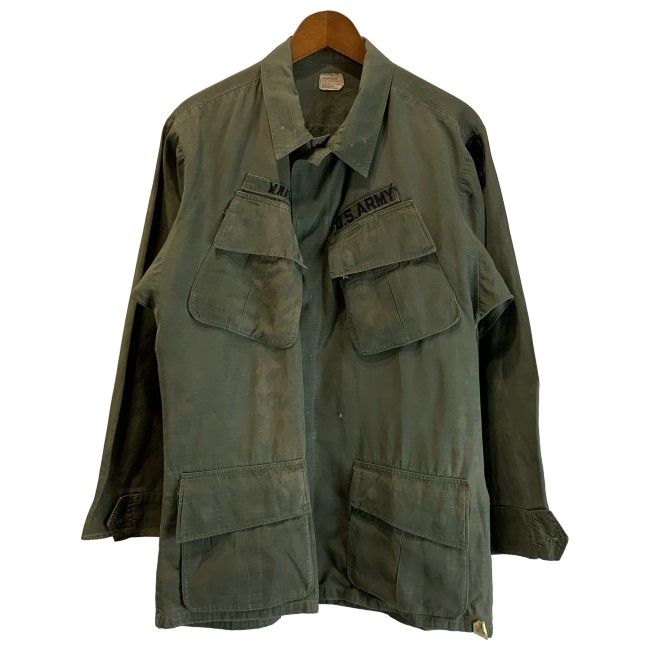 【中古】 BONHAM MFG フィールドジャケット 60s vintage 60年代 OLD ジャケット ワッペン 米軍 アメリカ軍 ミリタリー 古着 /1591|KINJIusedclothing