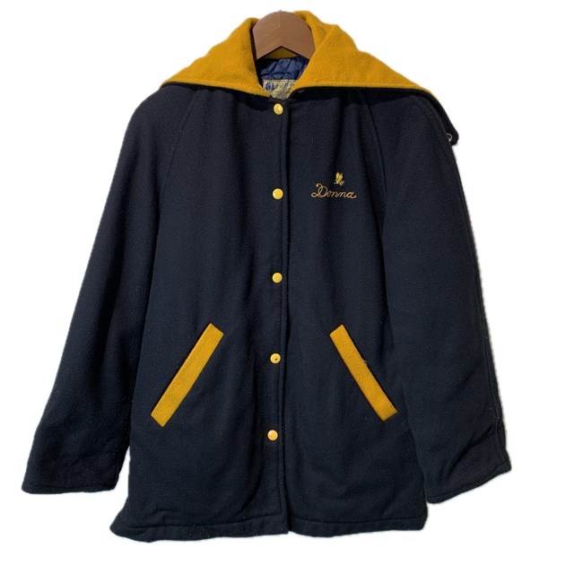 【中古】 HEWITT mfg トラッドジャケット チアジャケット スタジャン アウター TALONジップ 乗り組み員色つや 古着 /1902