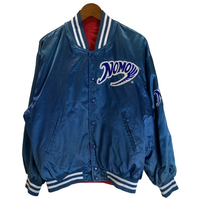 【中古】 NOMO スタジャン 90s vintage 90年代 OLD ナイロンジャンパー ブルゾン 野茂英雄 刺しゅう 古着 /1952|KINJIusedclothing