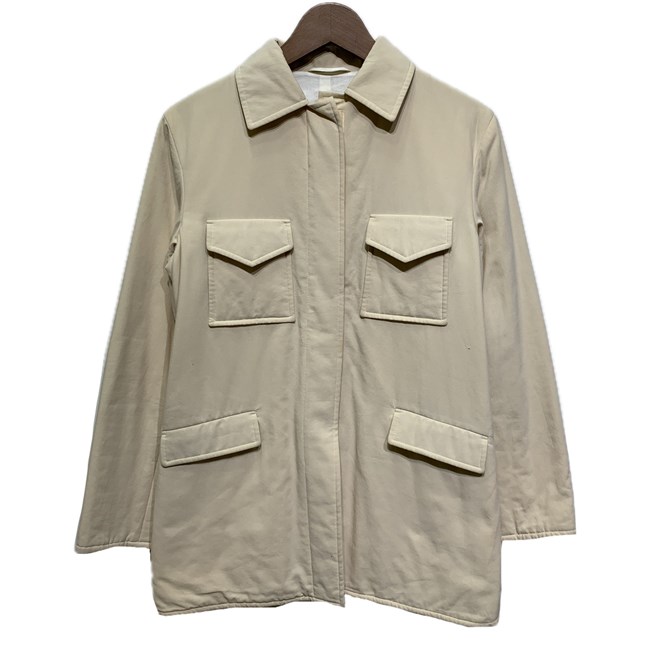 【中古】　JIL SANDER　ジャケット　アウター　無地　フロントマジックテープ　フロントポケット　イタリア製　古着　/2496｜KINJIusedclothing