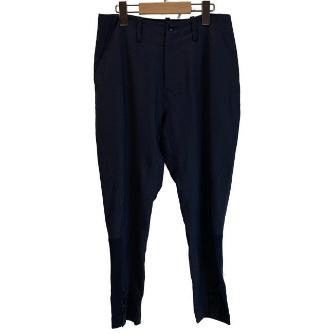 【中古】　Y's　スラックス　イージーパンツ　ジップフライ　無地　日本製　ドメスティック　古着　/2496｜KINJIusedclothing
