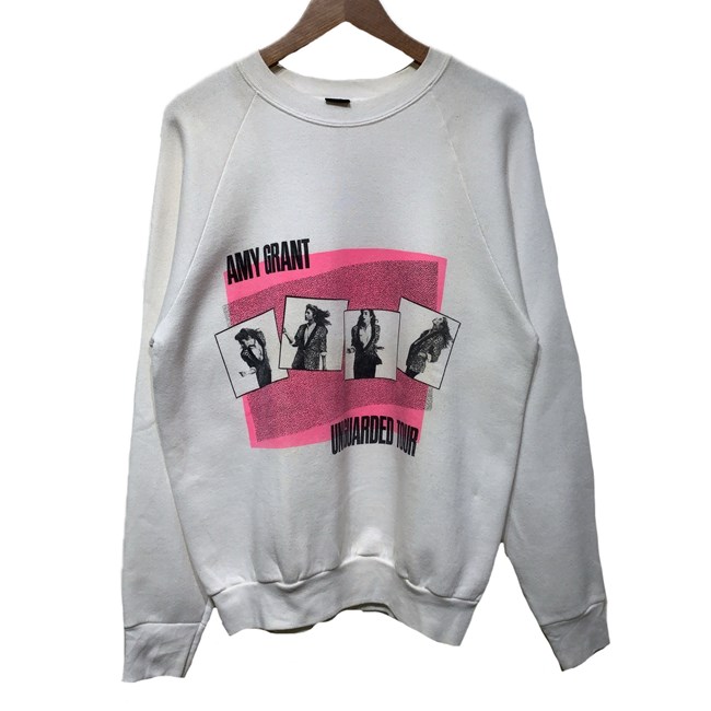 【中古】　SCREEN STARS　スウェット　90s vintage　90年代　長袖　トレーナー　クルーネック　裏起毛　AMY GRANT　UNGUARDED TOUR　アーティスト　USA製　古着　/1591｜KINJIusedclothing