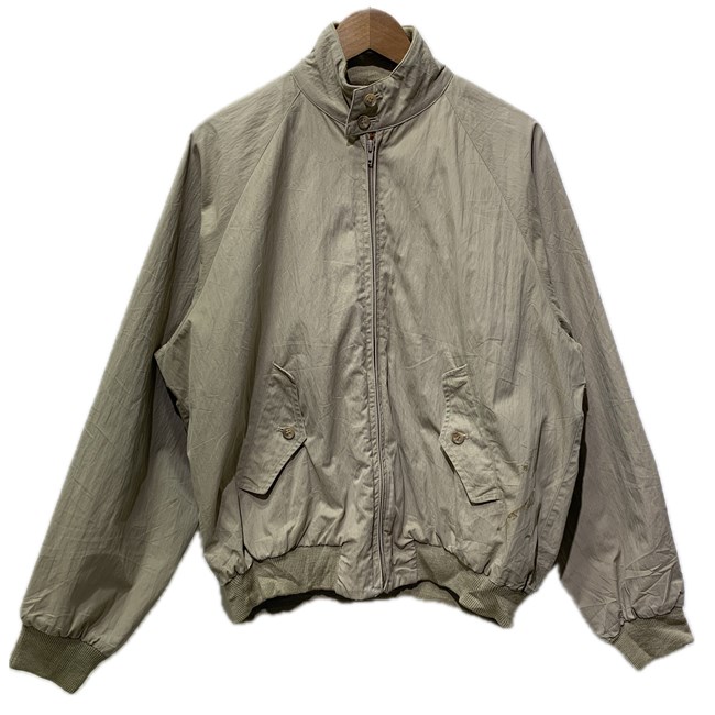 【中古】 BARACUTA スポーツジャケット G9 ブルゾン アウター ハイネック フルジップ 無地 サイドライン 古着 /1952|KINJIusedclothing