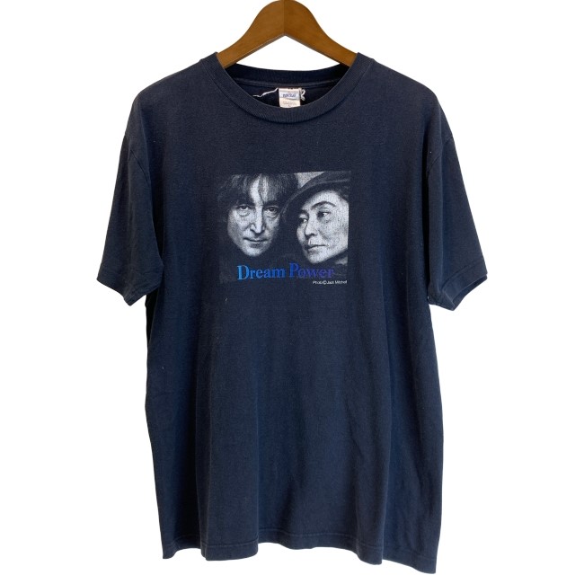 【中古】 PRINTSTAR レノン オノヨーコ プルオーバー 00s vintage 00年月日 OLD (c)2001 Yoko Ono Lennon 半袖 刷り上げる 古着 /1951
