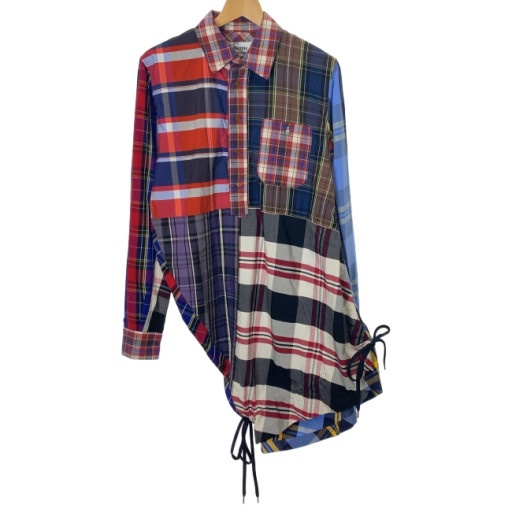 【中古】 Vivienne Westwood 読み合わせるプルオーバー 長袖 トップス うつり変わり パッチワーク 古着 /4304