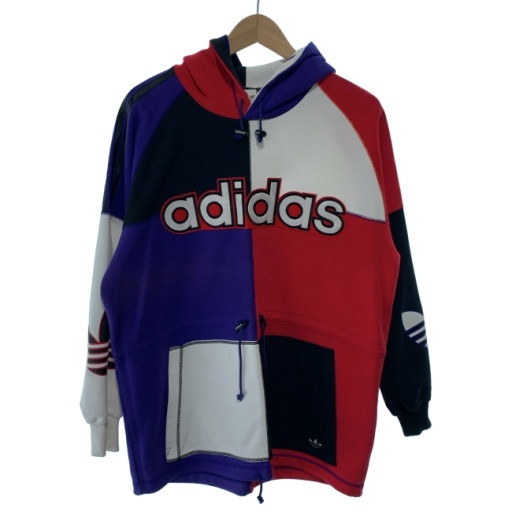 【中古】 adidas パーカー 80s vintage 80年月日 OLD AA-5203 ティーシャツ トップス ブランド名ロゴタイプ デサント製 日本製 運動競技 古着 /1930