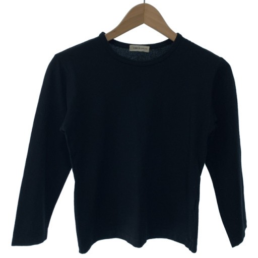 【中古】 COMME des GARCONS スウェーター 80s vintage 80年月日 OLD AD1980 長袖 編み物 トップス 労働者の一団のど首 無地 日本製 古着 /2497