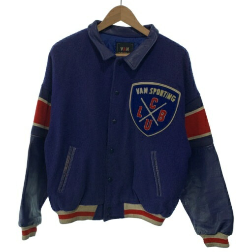 【中古】　VAN　ウールジャケット　70s vintage　70年代　OLD　ブランドロゴ　ワッペン　オーバーサイズ　古着　/1904｜KINJIusedclothing