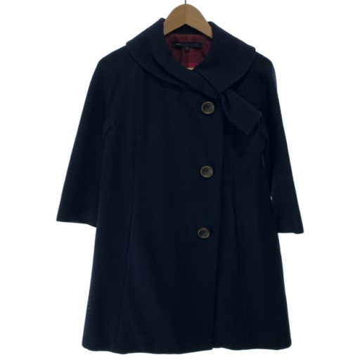 【中古】 MARC BY MARC JACOBS ウールコート ロング丈 サイドポケット 無地 古着 /2497|KINJIusedclothing